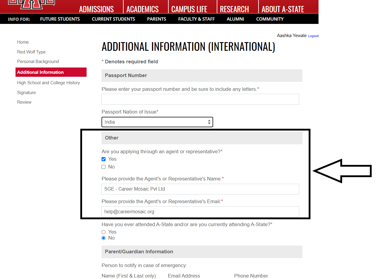 Arkansas State Authorization Updated Step 1